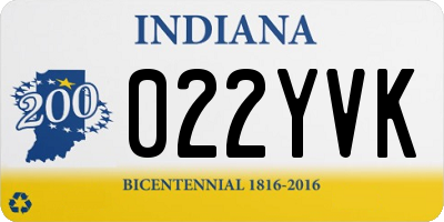 IN license plate 022YVK