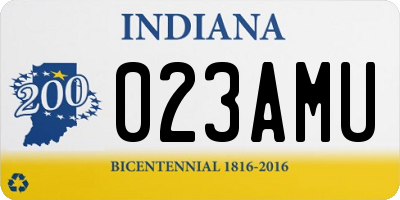 IN license plate 023AMU