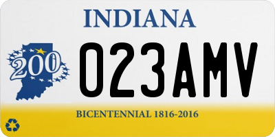 IN license plate 023AMV