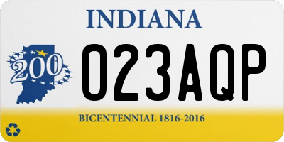 IN license plate 023AQP