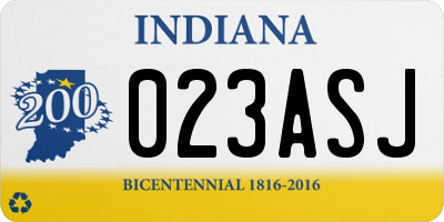 IN license plate 023ASJ