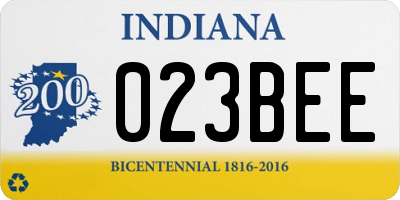 IN license plate 023BEE