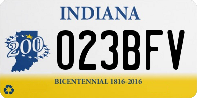 IN license plate 023BFV