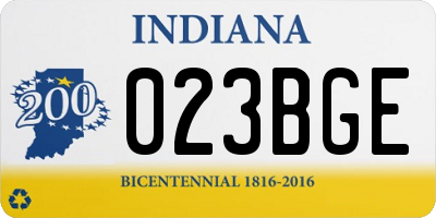 IN license plate 023BGE