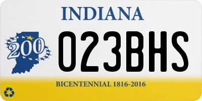 IN license plate 023BHS