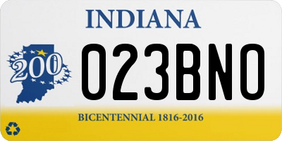 IN license plate 023BNO