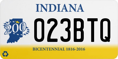 IN license plate 023BTQ