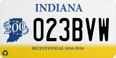 IN license plate 023BVW