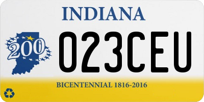 IN license plate 023CEU