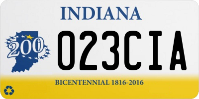 IN license plate 023CIA