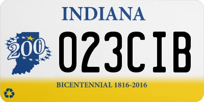 IN license plate 023CIB