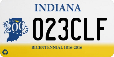 IN license plate 023CLF
