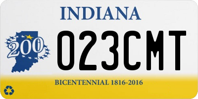 IN license plate 023CMT