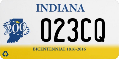 IN license plate 023CQ