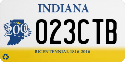 IN license plate 023CTB