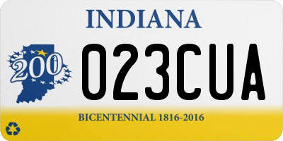 IN license plate 023CUA