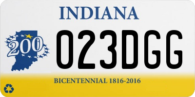 IN license plate 023DGG