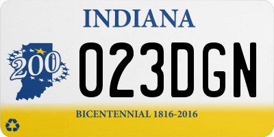 IN license plate 023DGN