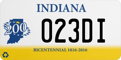 IN license plate 023DI