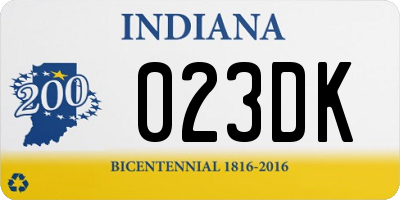 IN license plate 023DK