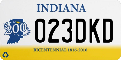IN license plate 023DKD