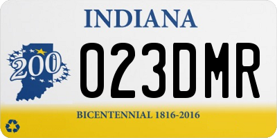 IN license plate 023DMR