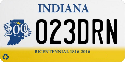 IN license plate 023DRN