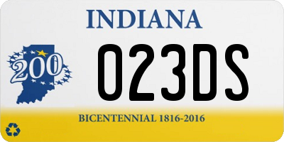 IN license plate 023DS