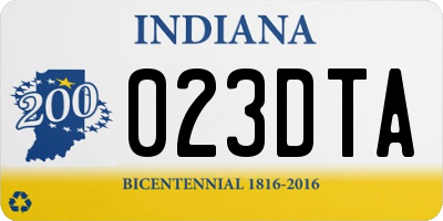 IN license plate 023DTA