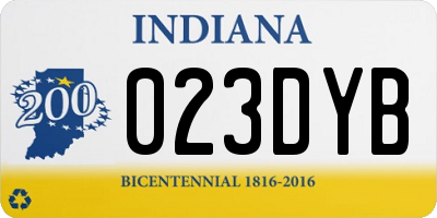 IN license plate 023DYB