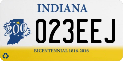 IN license plate 023EEJ