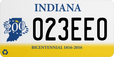 IN license plate 023EEO