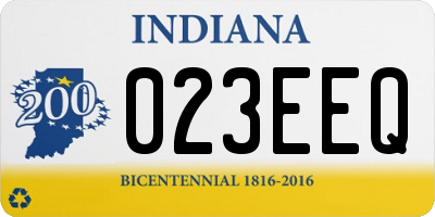 IN license plate 023EEQ