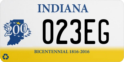 IN license plate 023EG