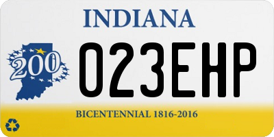 IN license plate 023EHP