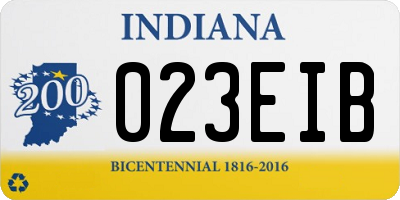 IN license plate 023EIB