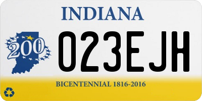 IN license plate 023EJH