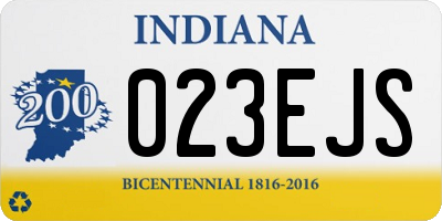 IN license plate 023EJS