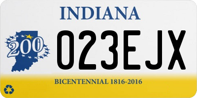 IN license plate 023EJX