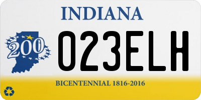 IN license plate 023ELH