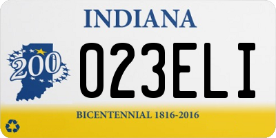 IN license plate 023ELI