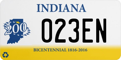 IN license plate 023EN