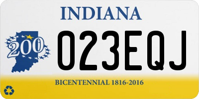 IN license plate 023EQJ