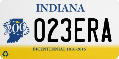 IN license plate 023ERA
