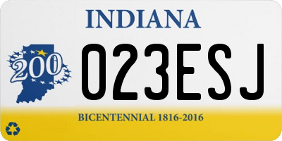 IN license plate 023ESJ