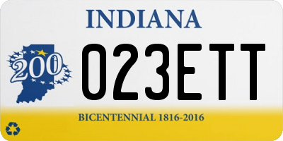 IN license plate 023ETT