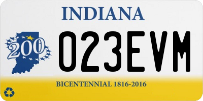 IN license plate 023EVM