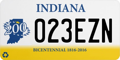 IN license plate 023EZN