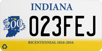 IN license plate 023FEJ