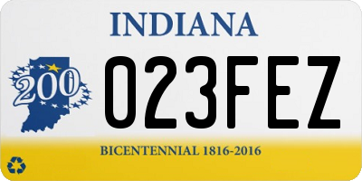 IN license plate 023FEZ